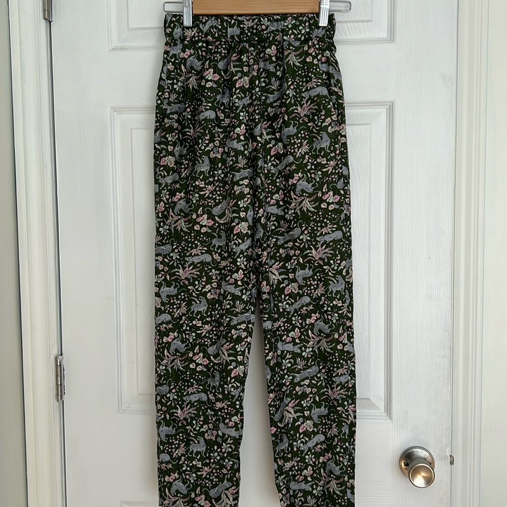 Jcrew silky patterned pants